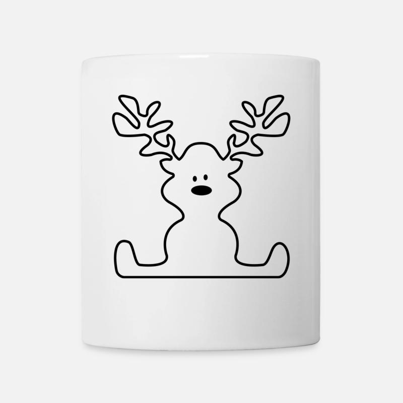 Elch - Tasse - Weiß