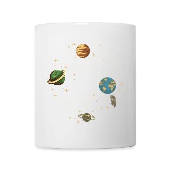 Planeten - Tasse - Weiß - Vorne