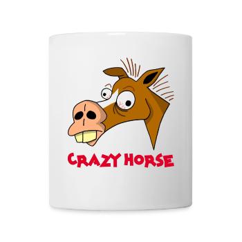 Cheval fou - Mug blanc - blanc - Devant