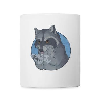 Raccoon - We wash our paws! - Mug - white - Front