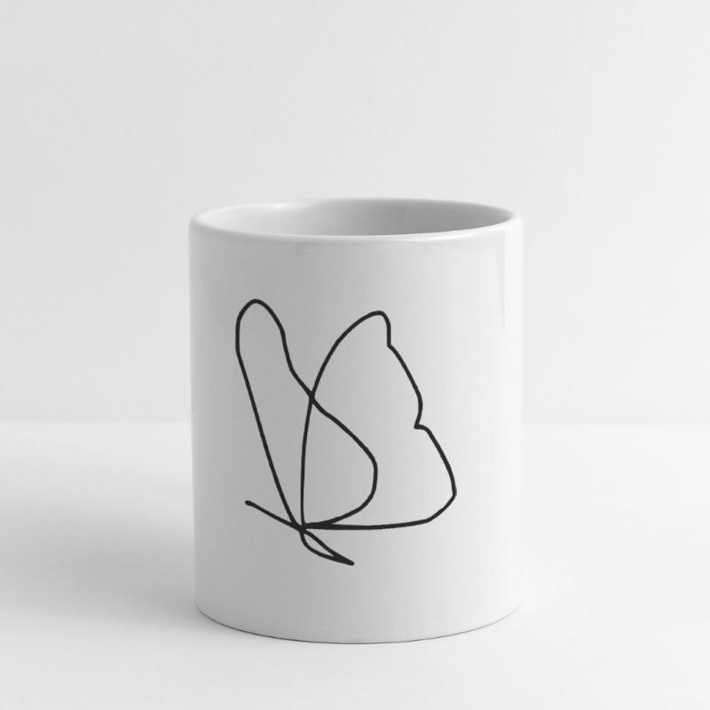Papillon Mug blanc