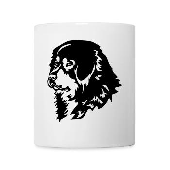 Tibetdogge Kopf - Tasse - Weiß - Vorne
