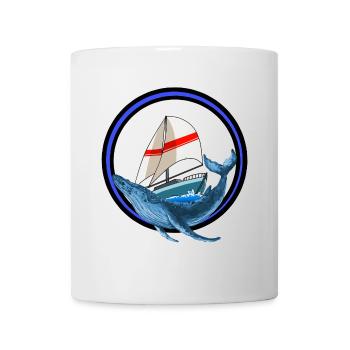 Meeressäuger Fisch Wal Fische Yacht Boot maritim - Tasse - Weiß - Vorne