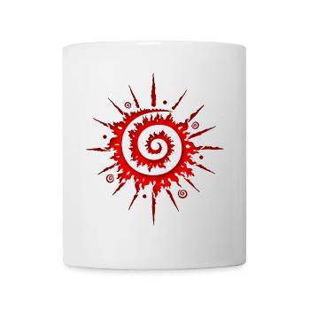 Sonne Feuerrad Sommer Mittsommer - Tasse - Weiß - Vorne