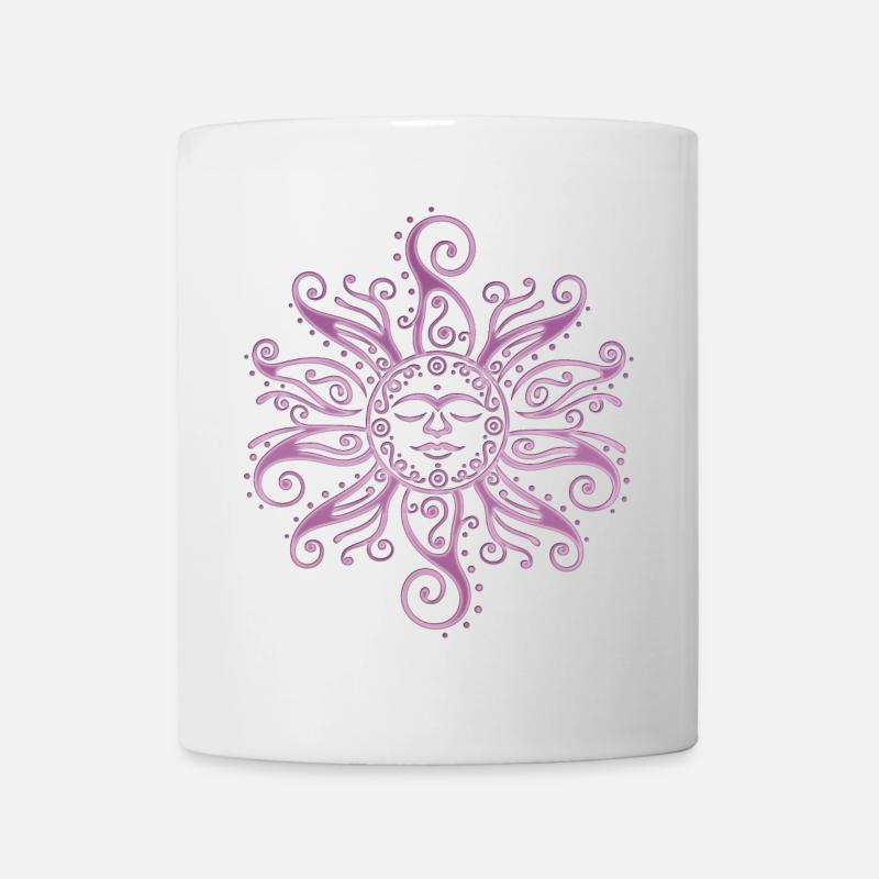 Sonne Mehndi Summer Vibes - Tasse - Weiß