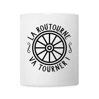 La routourne va tourner - Mug blanc - blanc - Devant