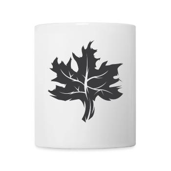 Maple Leaf Illustration Nature Forest Graphic Icon - Mug - white - Front