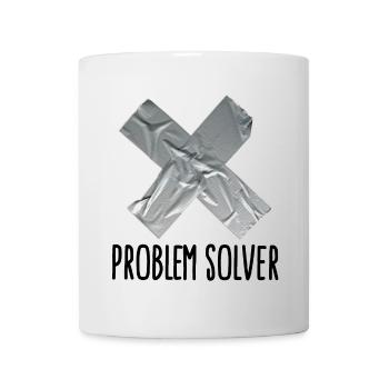 Funny Tape Man Father Problem solver - Mug - white - Front
