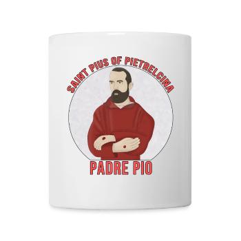 Saint Pius of Pietrelcina Padre Pio - Mug - white - Front