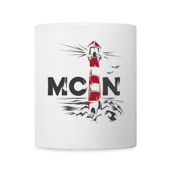 moin Leuchtturm Möwen Ostsee Nordsee Meer See - Tasse - Weiß - Vorne