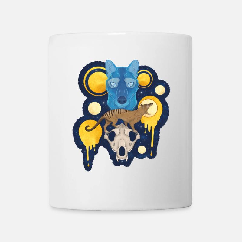 Thylacine Spirit - Mythischer tasmanischer Tigerwolf - Tasse - Weiß