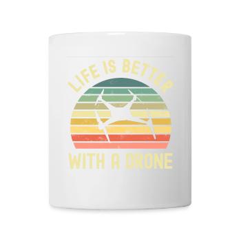 Drone - Tasse - Weiß - Vorne