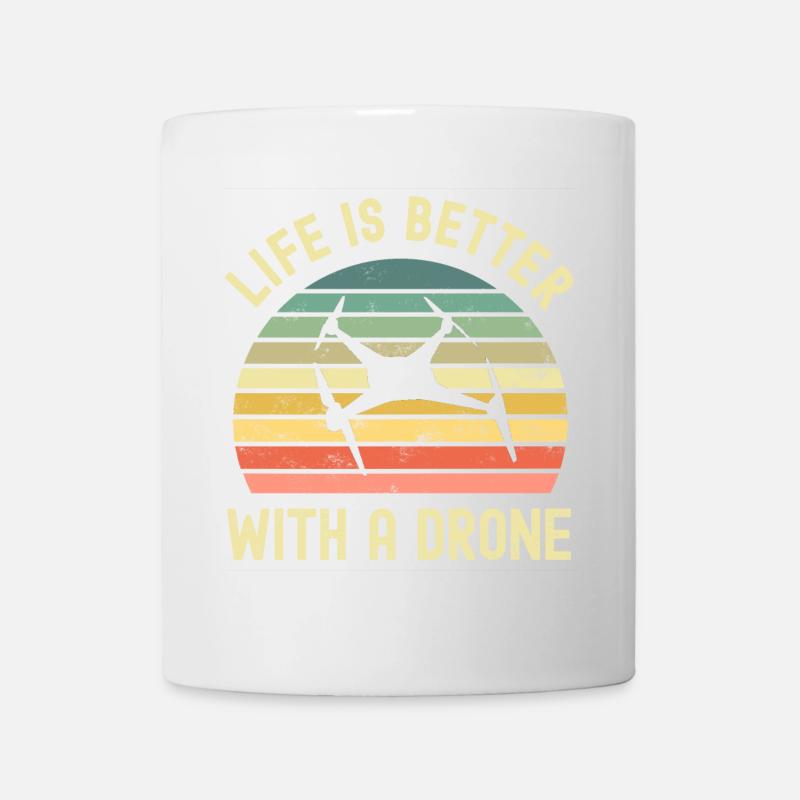 Drone - Mug blanc - blanc