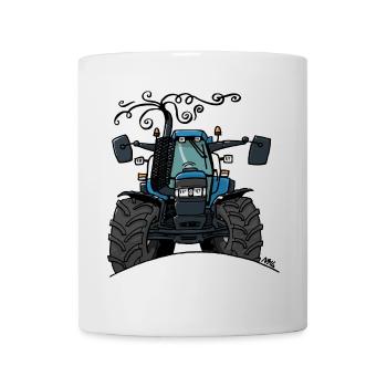 0503 BlueTractor TM115 - Mug blanc - blanc - Devant
