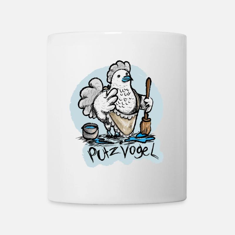 Mein Putzvogel - Tasse - Weiß