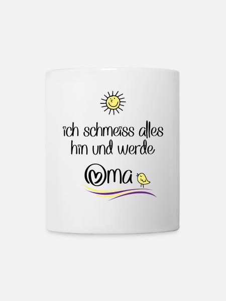 Oma werden - Tasse - Weiß