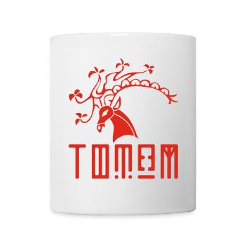 Red deer animal totem - Mug - white - Front