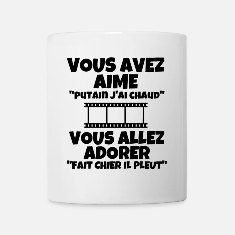 météo, j'ai chaud, changement climatique - Mug blanc - blanc