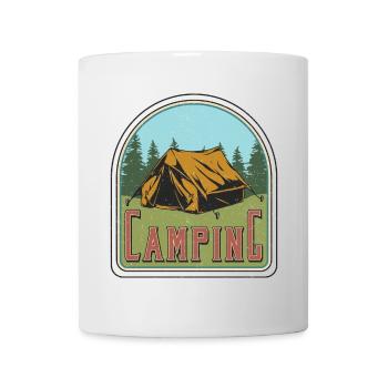 Camping - Mug blanc - blanc - Devant