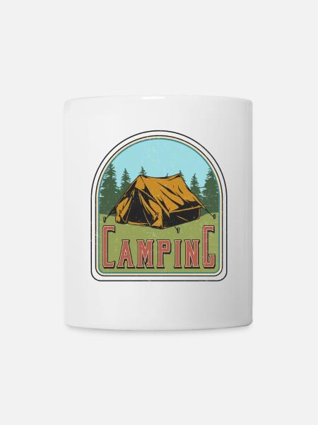 Camping - Tasse - Weiß