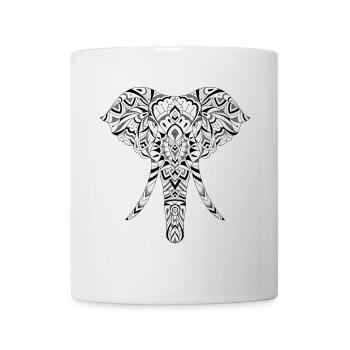 Graphic Elephant - Mug - white - Front