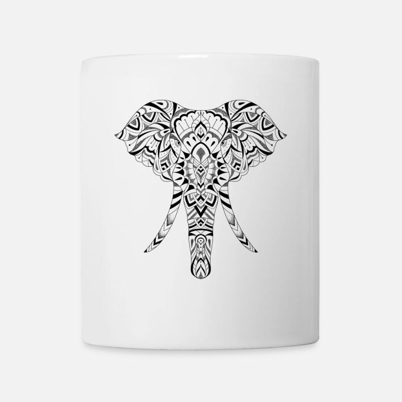 Graphic Elephant - Mug - white