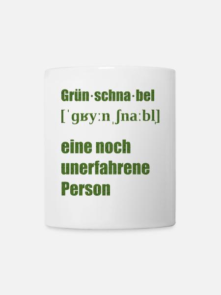 grünschnabel - Tasse - Weiß