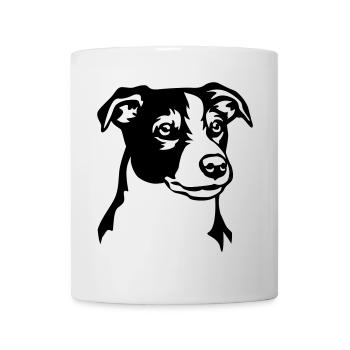 Jack Russell Terrier Kopf - Tasse - Weiß - Vorne