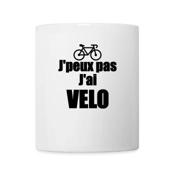 J'peux pas j'ai velo - Mug blanc - blanc - Devant