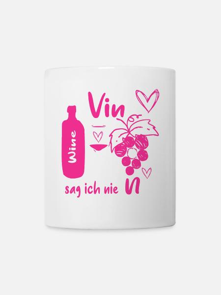 Wein Liebhaber - Tasse - Weiß