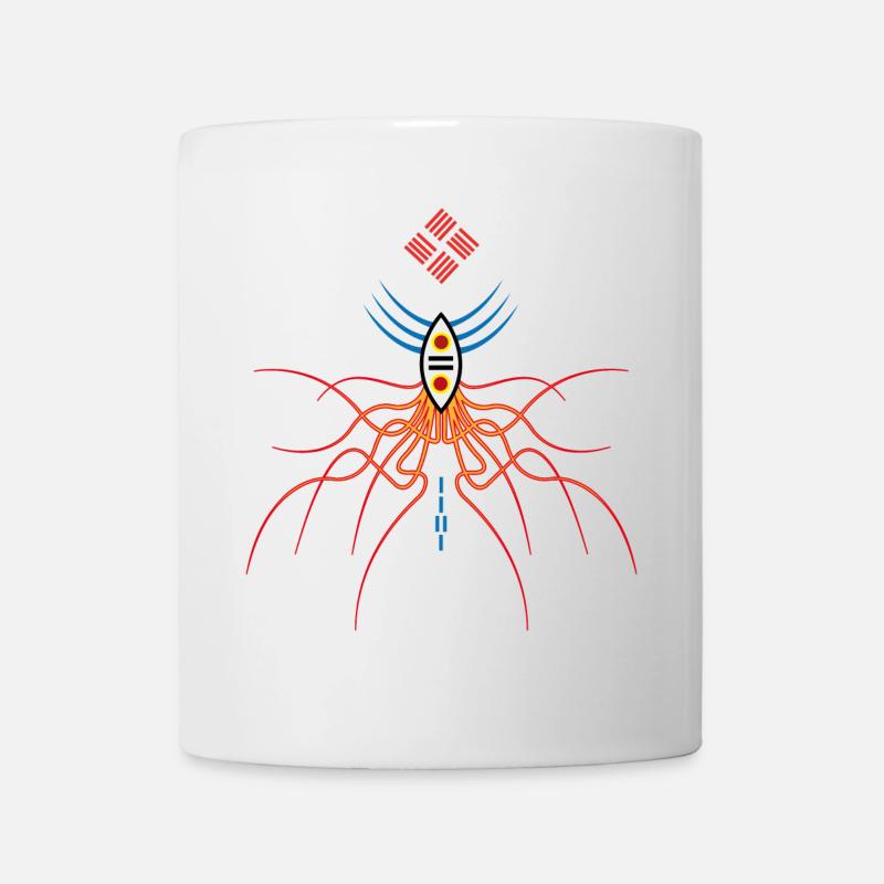 Afrofuturist Mask with Cosmic Roots - Mug - white