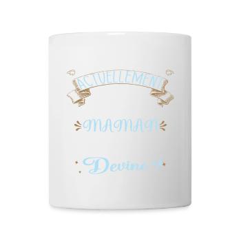 Devine quoi ! Je me cache dans le ventre de Maman - Mug blanc - blanc - Devant