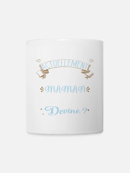 Devine quoi ! Je me cache dans le ventre de Maman - Mug blanc - blanc