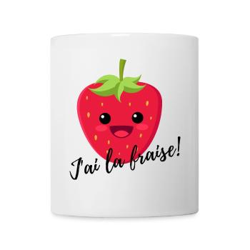 j' ai la fraise ! - Mug blanc - blanc - Devant