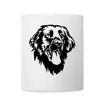 Flat-coated Retriever Head - Mug - white - Front