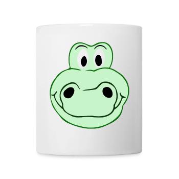 Funny crocodile - Creative illustration - Mug - white - Front