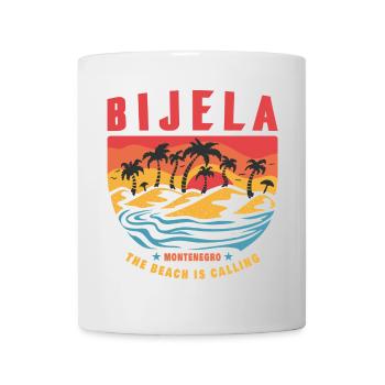 Bijela Montenegro Palmen Strand Design - Tasse - Weiß - Vorne