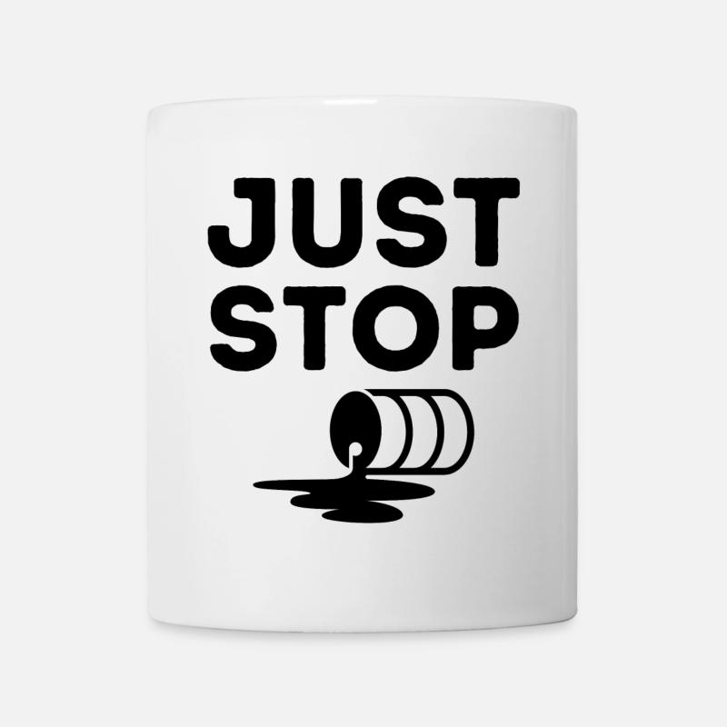 Just Stop Oil, Oil, Environment - Mug - white