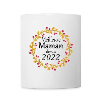 Meilleure Maman depuis 2022 - Mug blanc - blanc - Devant