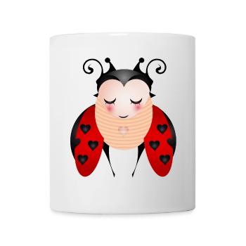 The ladybird symbol for spring & happiness - Mug - white - Front