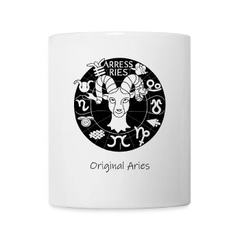 Zodiac sign Aries 001 black - Mug - white - Front