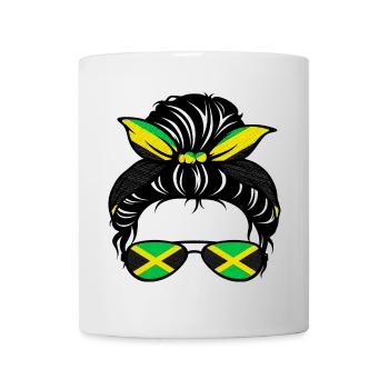 Lunettes de soleil Jamaïque drapeau - Mug blanc - blanc - Devant