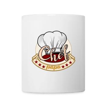 Chef cuisinier papa - Mug blanc - blanc - Devant