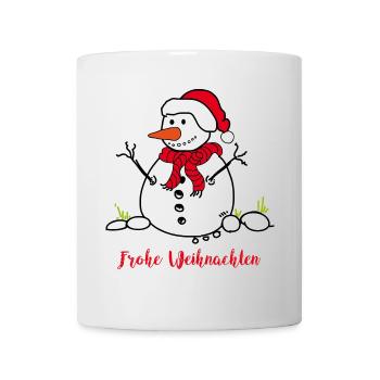 Schneemann Snowman - Tasse - Weiß - Vorne