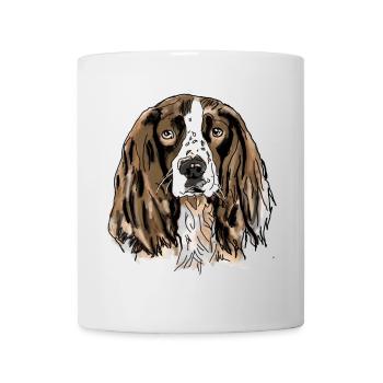 Épagneul - Mug blanc - blanc - Devant