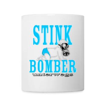 Stink Bomber On The Road Bébé Garçon Garçon Couche Bleu - Mug blanc - blanc - Devant