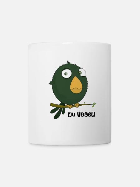 Du Vogel - Tasse - Weiß