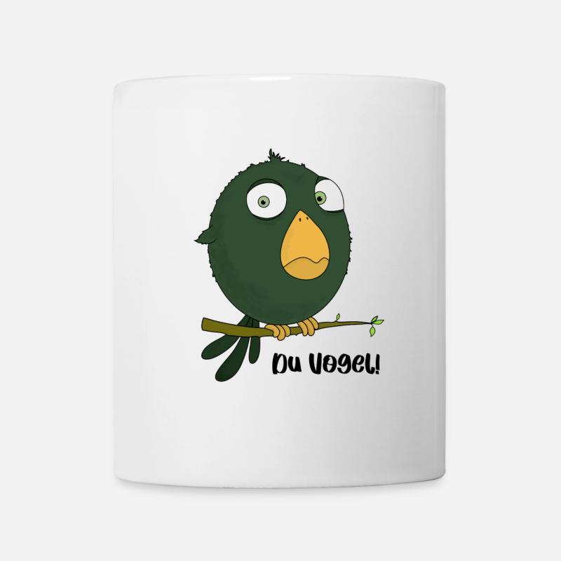 Du Vogel - Tasse - Weiß