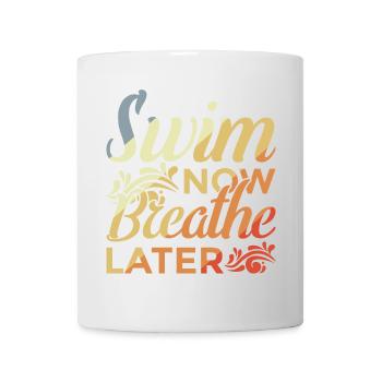 Schwimmer Motivation - Tasse - Weiß - Vorne