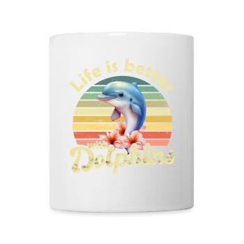 Dolphin Dolphins - Mug - white - Front